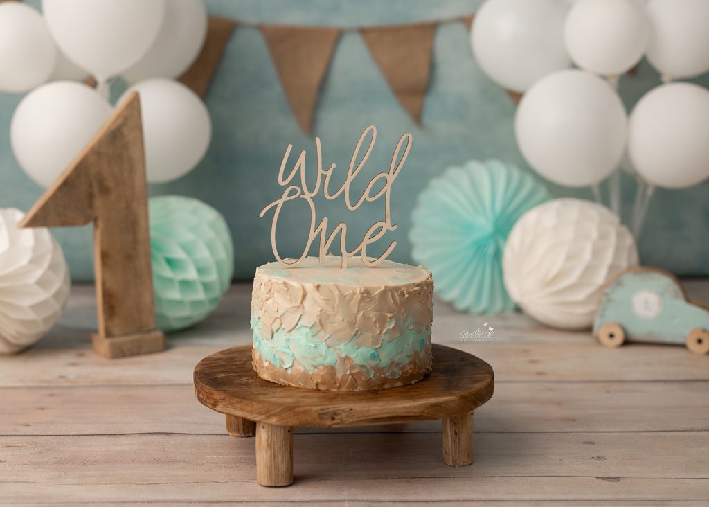 Geburtstagstorte für ein Cake-Smash-Shooting
