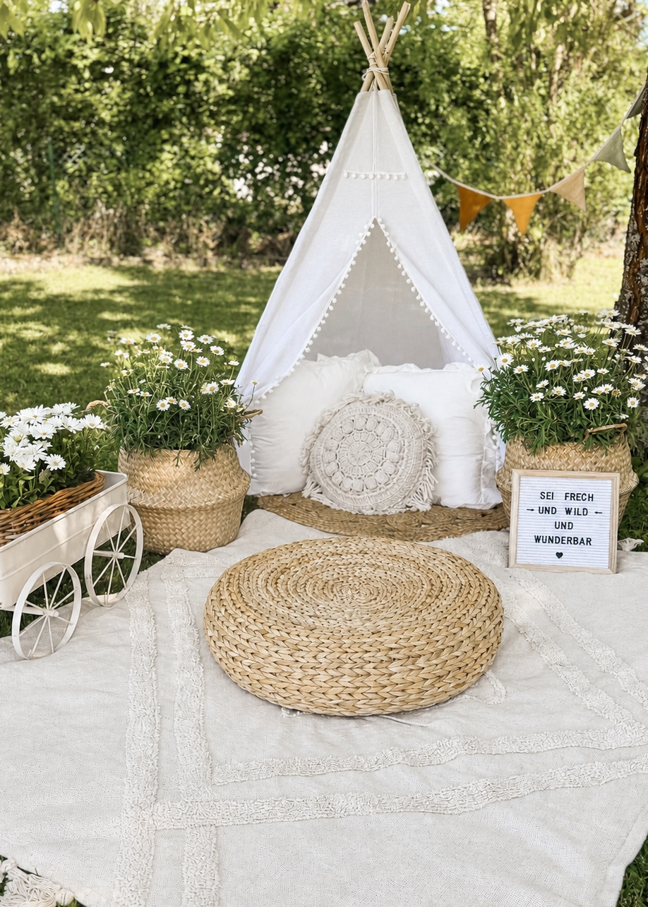 Sommerliche Fotokulisse für natürliche Kindergartenporträts